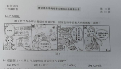 113年分科測驗公民與社會 中間偏難具鑑別度