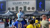 La Messimanía se tomó las calles de Chicago por el amistoso de Argentina vs. Ecuador en el Soldier Field