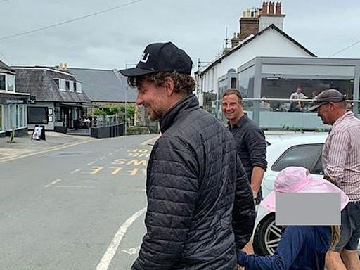 Bradley Cooper and Bear Grylls stun locals in Welsh village