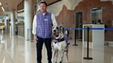 Denver's airport relieves stressed flyers with emotional support dogs