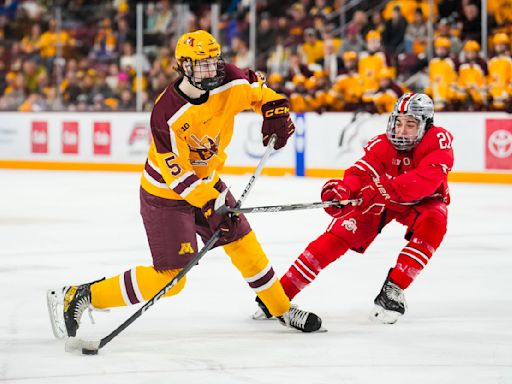 Blackhawks prospect Sam Rinzel maturing physically while taking long route to NHL