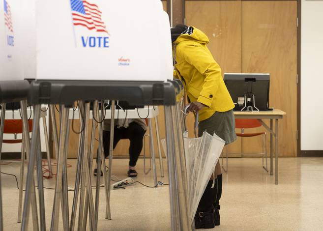 Turnout was down in Tuesday’s voting, but final results will depend on mail ballots