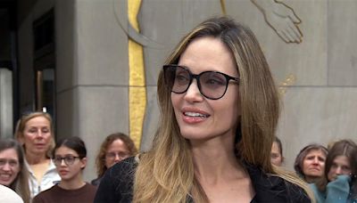Angelina Jolie and daughter Vivienne visit TODAY for Broadway Week