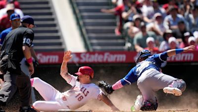 Angels offense continues to struggle while Patrick Sandoval endures one bad inning