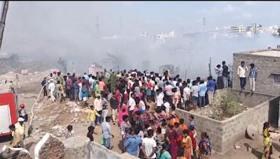 Fire in Nellore kills disabled woman, guts houses of 14 families