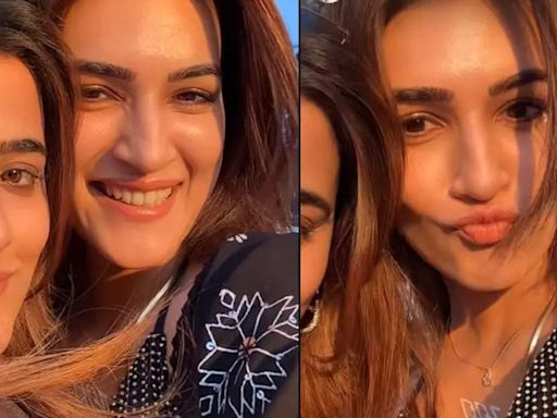 After her smoking video goes viral, Kriti Sanon drops glimpse from her vacay as she vibes with 'boho baby' Nupur Sanon | Hindi Movie News - Times of India