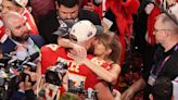 Taylor Swift at Super Bowl 2024: Pop megastar makes it to Las Vegas to watch boyfriend Travis Kelce, Chiefs beat 49ers