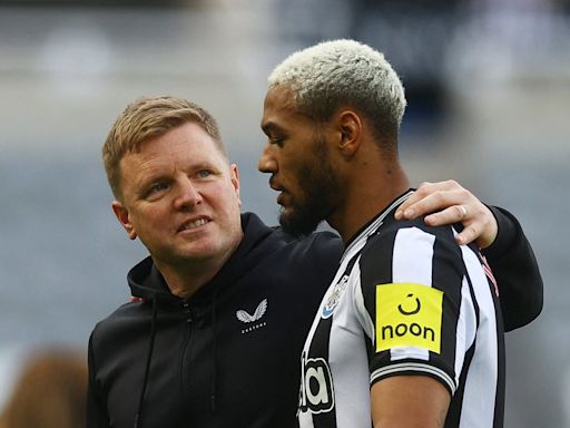 Joelinton pleads with 'great coach' Howe to stay at St James' Park