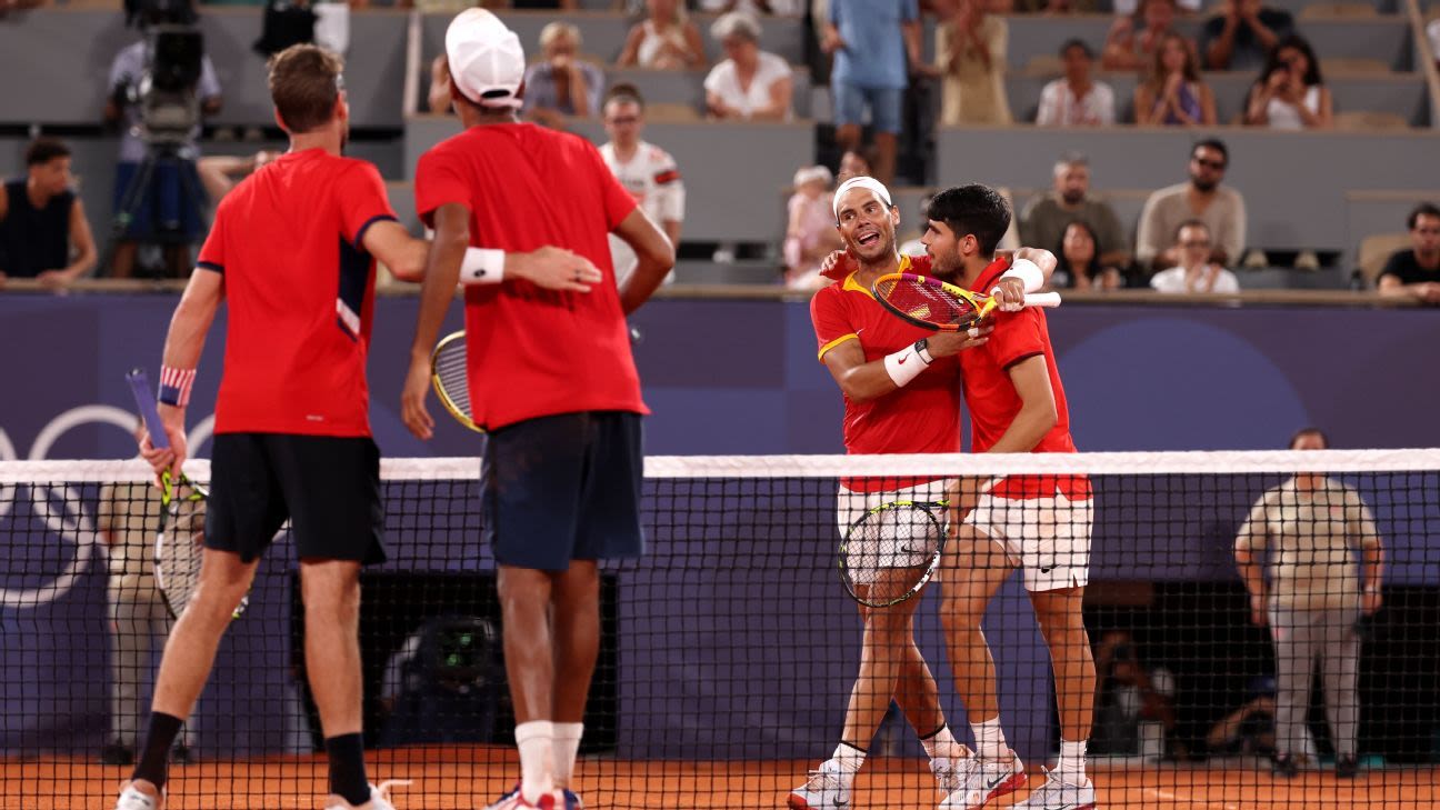 Nadal's Olympics run ends in doubles loss to U.S.
