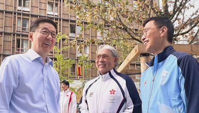 楊潤雄在奧運選手村和韓正短暫交流 引述韓正祝願港隊取得好成績