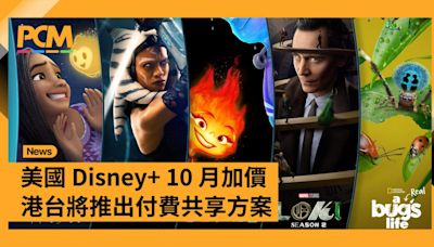 美國 Disney+ 10 月加價 港台將推出付費共享方案