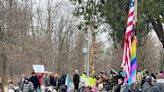 Two arrested after protesters and supporters clashed at Wadsworth drag queen story hour