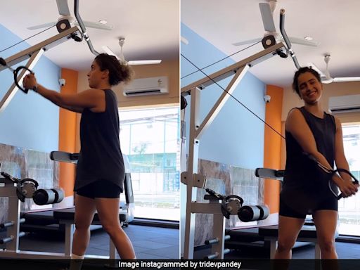 Sanya Malhotra's Midweek Cable Woodchop Is One Way To Break The Summer Sweat