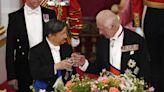 Britain's King Charles III welcomes the visiting Japanese emperor and empress