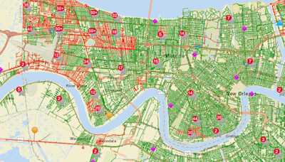 100,000 without power in New Orleans metro; hurricane-force winds recorded in severe weather