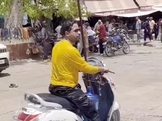 Video: Jodhpur Man Installs Shower On His Scooter To Beat The Heat, Internet Reacts