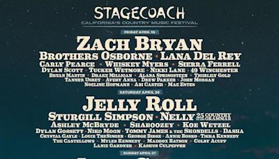 Stagecoach 2025: Zach Bryan, Jelly Roll and Luke Combs to Headline