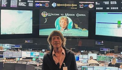 Mick Jagger lands at Nasa’s Mission Control