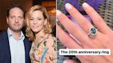 Elizabeth Banks Celebrates 20th Wedding Anniversary to Max Handelman With New Sapphire Ring