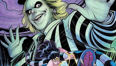 BEETLEJUICE Meets Michael Keaton's BATMAN On Awesome New DC Comics Variant Covers