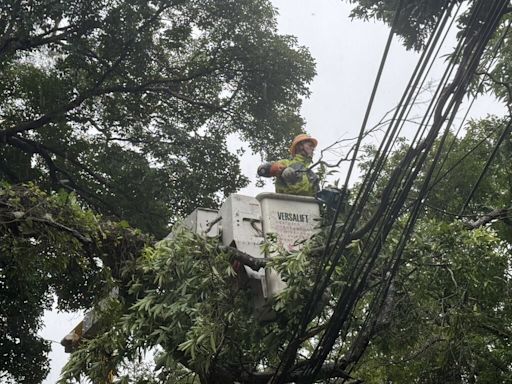 颱風凱米影響 新竹縣4鄉鎮約1700多戶停電搶修中