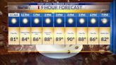 Tuesday 9-hour forecast: Warmer, sunny, and breezy across the Borderland