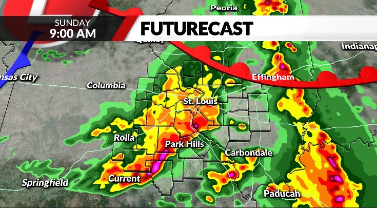 Two rounds of severe storms Sunday in St. Louis region