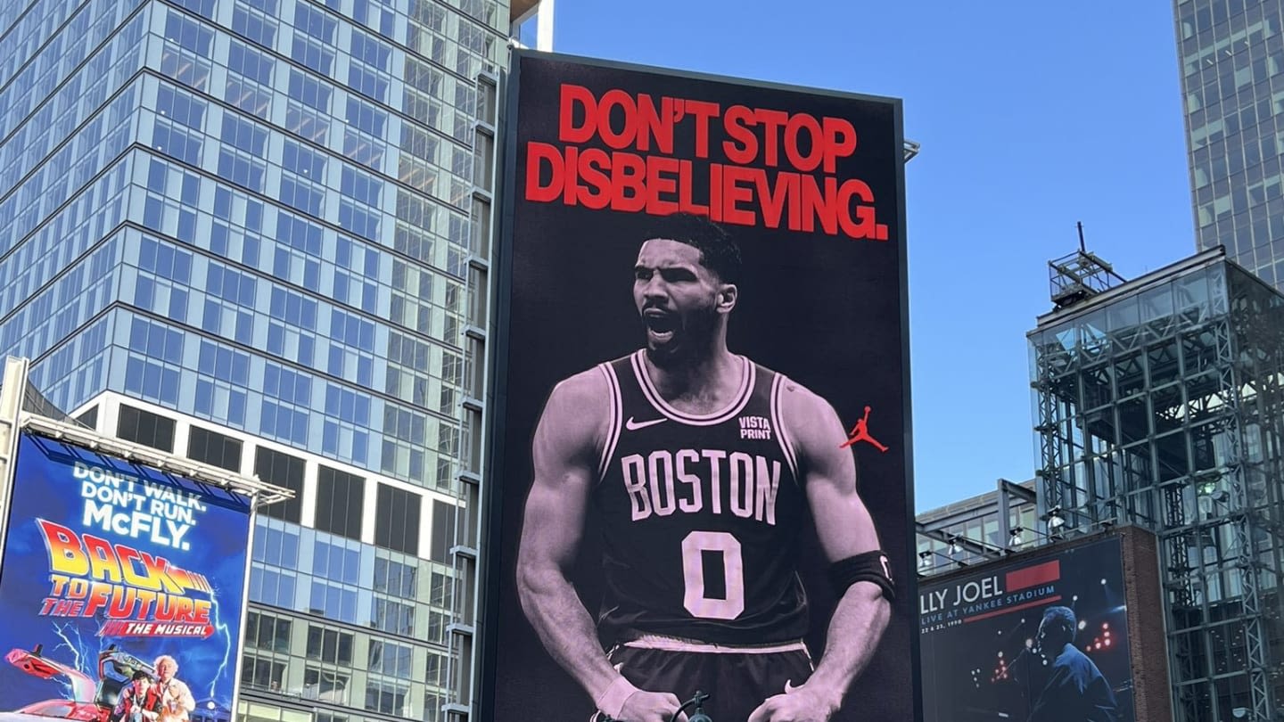 Jordan Brand Trolls Knicks Fans With Jayson Tatum Billboard