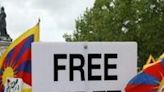 Pro-Tibet demonstrators gathered in Paris