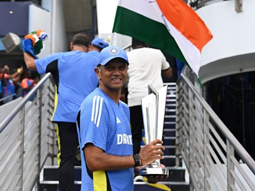 ...From Next Week': Outgoing India coach Rahul Dravid's Cheeky Dig At Himself After T20 World Cup 2024 Triumph; VIDEO