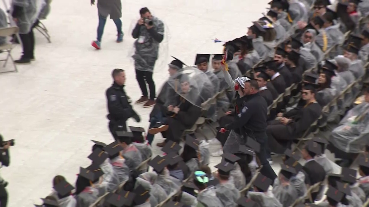 Protesters disrupt Northeastern graduation