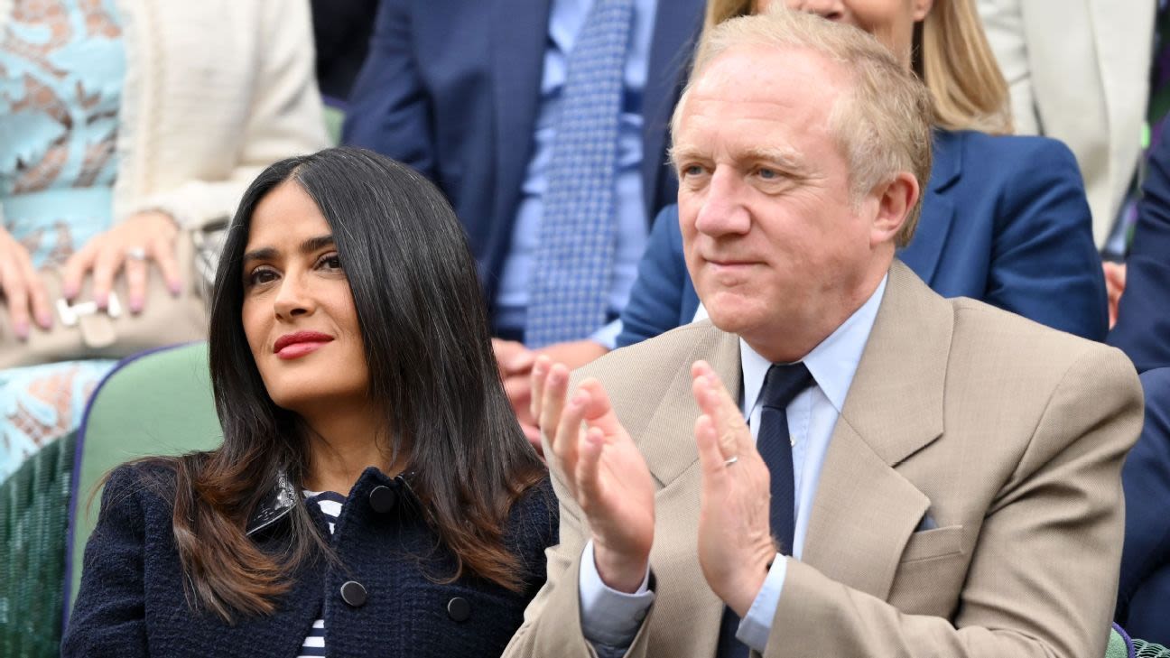 Salma Hayek, Patrick Mahomes and more celebrities in attendance at Wimbledon 2024