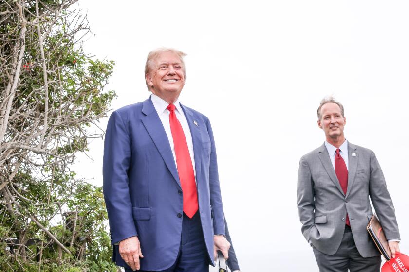 Trump, in Rancho Palos Verdes, says his golf course is 'very solid' despite nearby landslide