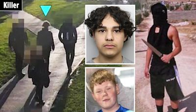 CCTV shows teen stalking Alfie Lewis, 15, before knifing him to death by school