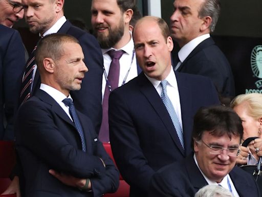 William in crowd to support England as they take on Switzerland at Euros