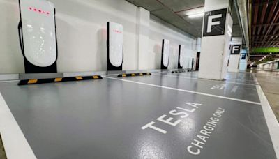 Tesla V4 Supercharger opening soon at Gurney Plaza Penang