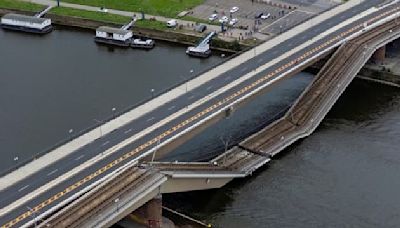 "Le sol a tremblé": un pont s'effondre partiellement en Allemagne, aucune victime