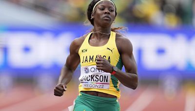 Jamaica’s Shericka Jackson says she’s out of the Olympic 100 meters and will focus on the 200