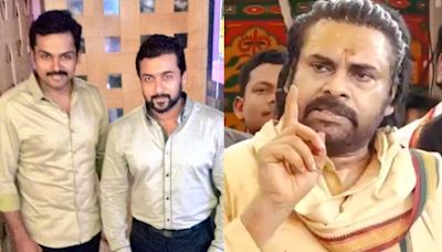 Suriya Breaks Silence on Pawan Kalyan-Karthi Resolving Issue Over the Tirupati Laddu Controversy - News18