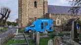 Barclays closes branch – and tells customers to use van in graveyard