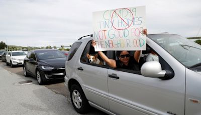 ‘A second slap in the face:’ Tiny homes housing vs. jail diversion sparks a fresh round of neighborhood outrage in San Jose