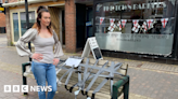 Market Drayton barber tapes up bench after anti-social behaviour