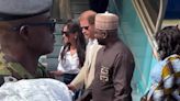 Meghan sports Nigerian skirt gifted to her during Abuja reception