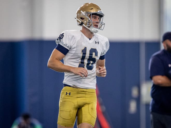 James Rendell gets a taste of American football at Notre Dame, wants more