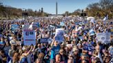Busloads of 'March for Israel' supporters rally on D.C.'s National Mall to condemn rising antisemitism
