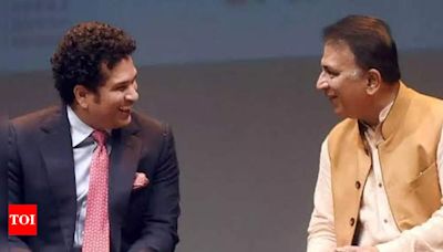 Sunil Gavaskar, Sachin Tendulkar launch inaugural edition of International Masters League | Cricket News - Times of India