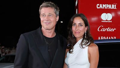 Brad Pitt Makes Red Carpet Debut With Girlfriend Ines De Ramon at Venice Film Festival