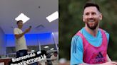 Bautismo de selección: los juveniles cantaron para el plantel y Lionel Messi tuvo un percance al verlos