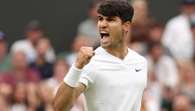 Alcaraz - Medvedev de Wimbledon: horario y dónde ver por TV el partido de tenis de semifinales