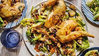 Warm chicken and migas salad recipe